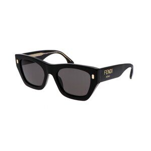 NEW FENDI SUNGLASSES, BLACK UNISEX EYEWEAR FENDI FE40100I 01A FENDI ROMA